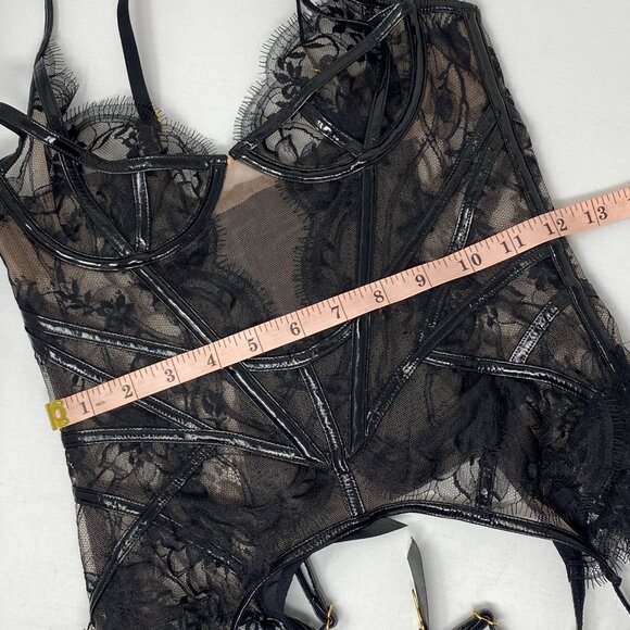 Agent Provocateur Alyss Black Basque Small *NO SIZE TAG* - Picture 11 of 12